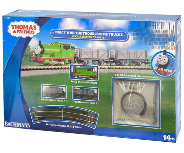 24030 Bachmann USA N Gauge Percy & the troublesome trucks set